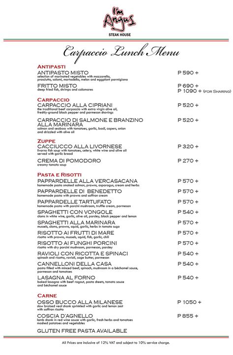 i-am-angus menu|Special Lunch Menu .